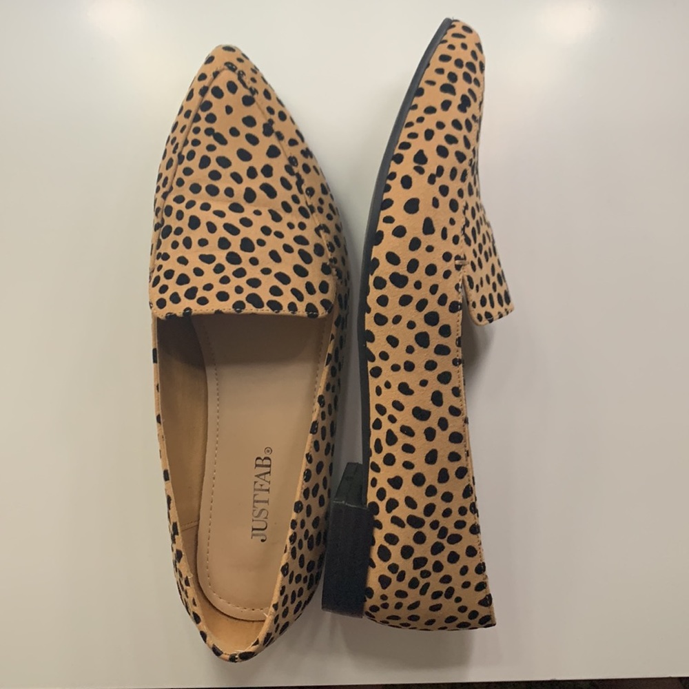 JustFab - Slip-on Cheetah Loafers - Picture 3 of 4